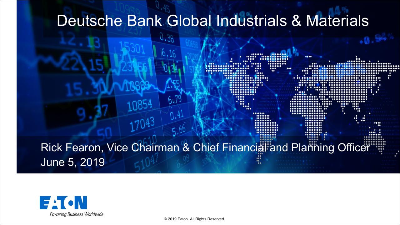 Deutsche Bank Global Industrials Materials Other Group investment banking deck cover
