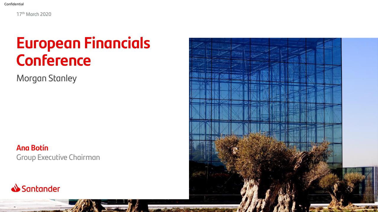 European Financials Conference Morgan Stanley Morgan Stanley investment banking deck cover