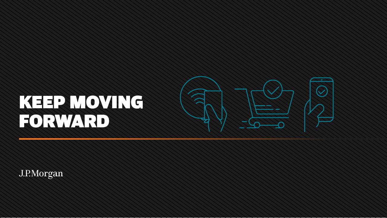 Keep Moving Forward JP Morgan investment banking deck cover