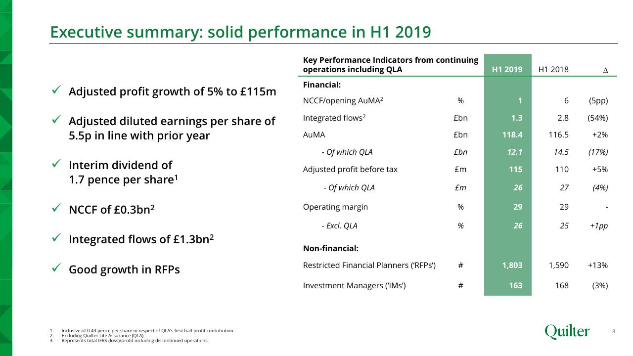 Table slide 8 from Rmb Morgan Stanley Off Piste Morgan Stanley